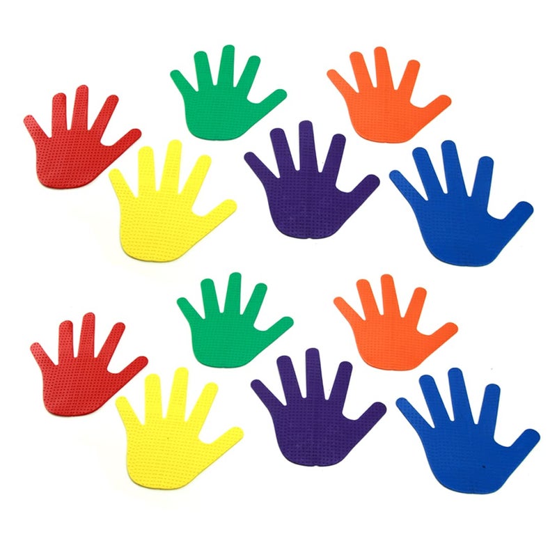 GSi Hand Spot Markers Set of 6 Pairs Non-Toxic Non-Slip in Assorted Colours for Kids Education and Learning - Image 1